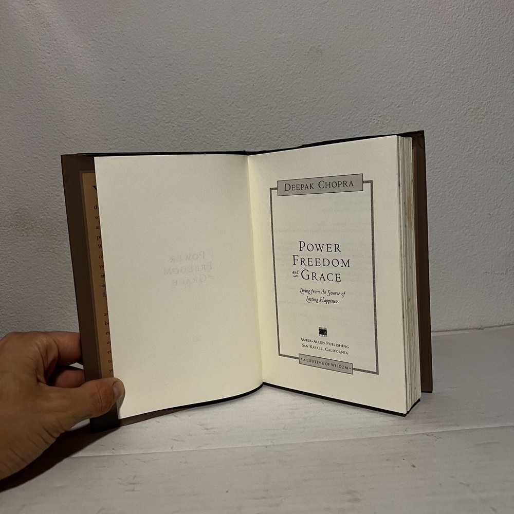 Power Freedom and Grace Hardcover Book Deepak Chopra Spirituality Non-Fiction - Picture 6 of 8